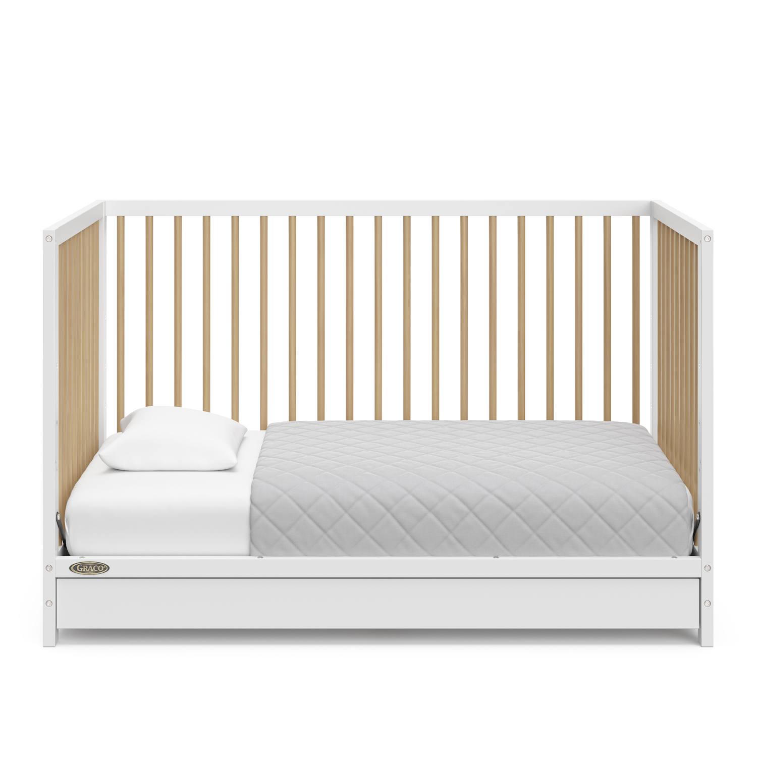 Graco Teddi 5-in-1 Convertible Crib with Drawer - White Driftwood