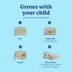 Graco Paris 4-in-1 Convertible Crib - Sage