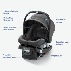 Graco SnugRide 35 DLX Infant Car Seat & Base with Load Leg Technology