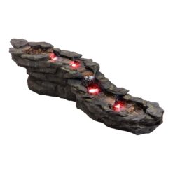 Alpine Corporation 19-in H Resin Tiered Outdoor Fountain Pump Included