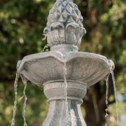 XBrand 51-in H Resin Electric Powered Tiered Outdoor Fountain Pump Included