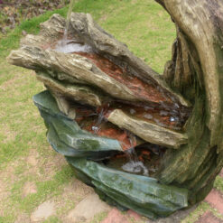 Teamson Home 32.3-in H Resin Electric Powered Rock Outdoor Fountain Pump Included