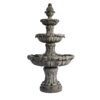 XBrand 58.3-in H Resin Electric Powered Tiered Outdoor Fountain with Birdbath Pump Included