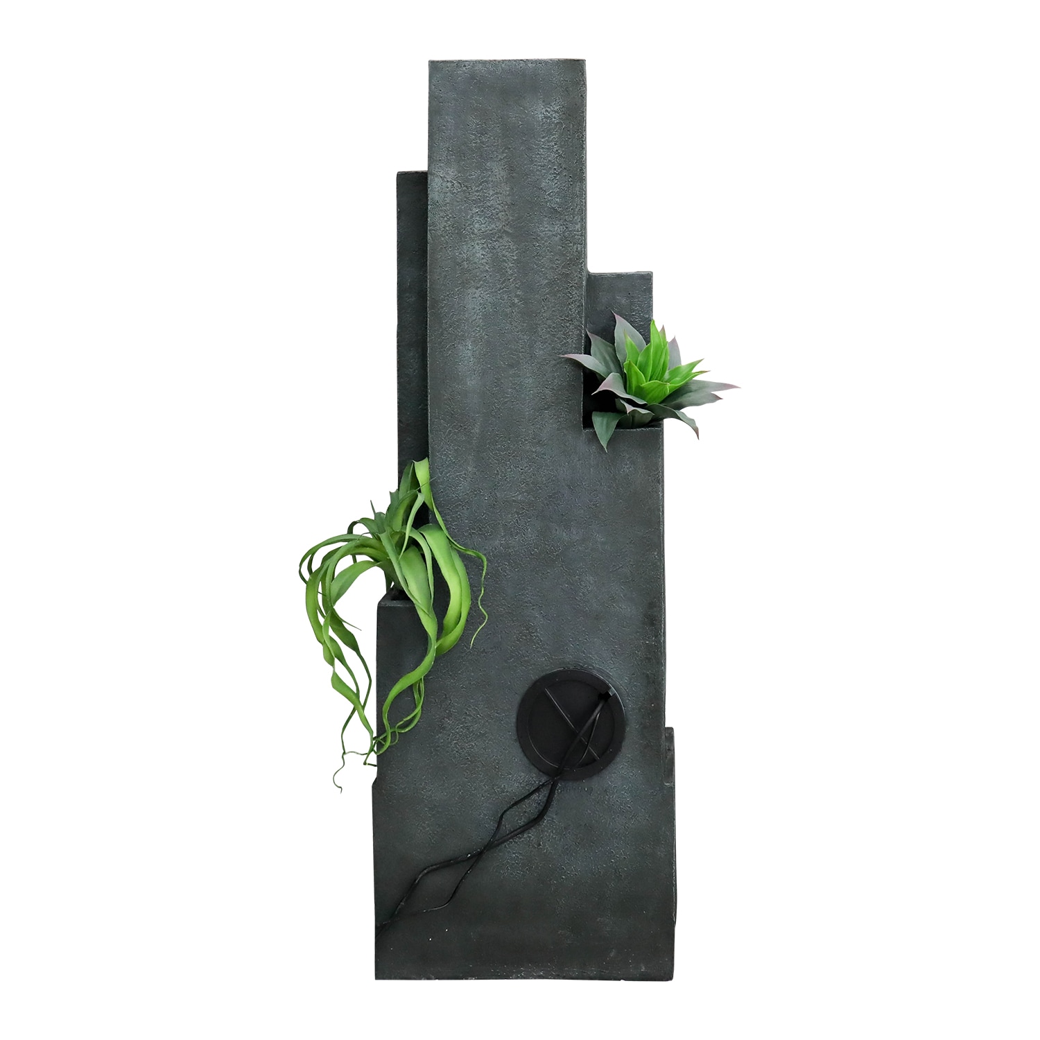 Watnature 50.7-in H Resin Electric Powered Tiered Outdoor Fountain Pump Included