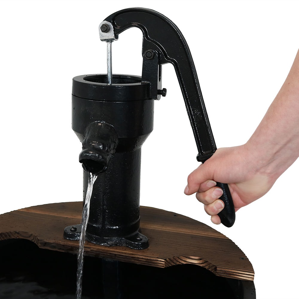 Sunnydaze Decor 37.5-in H Wood Tiered Outdoor Fountain Pump Included