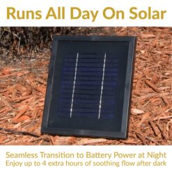 Sunnydaze Decor 35-in H Resin Solar Powered Tiered Outdoor Fountain Pump Included