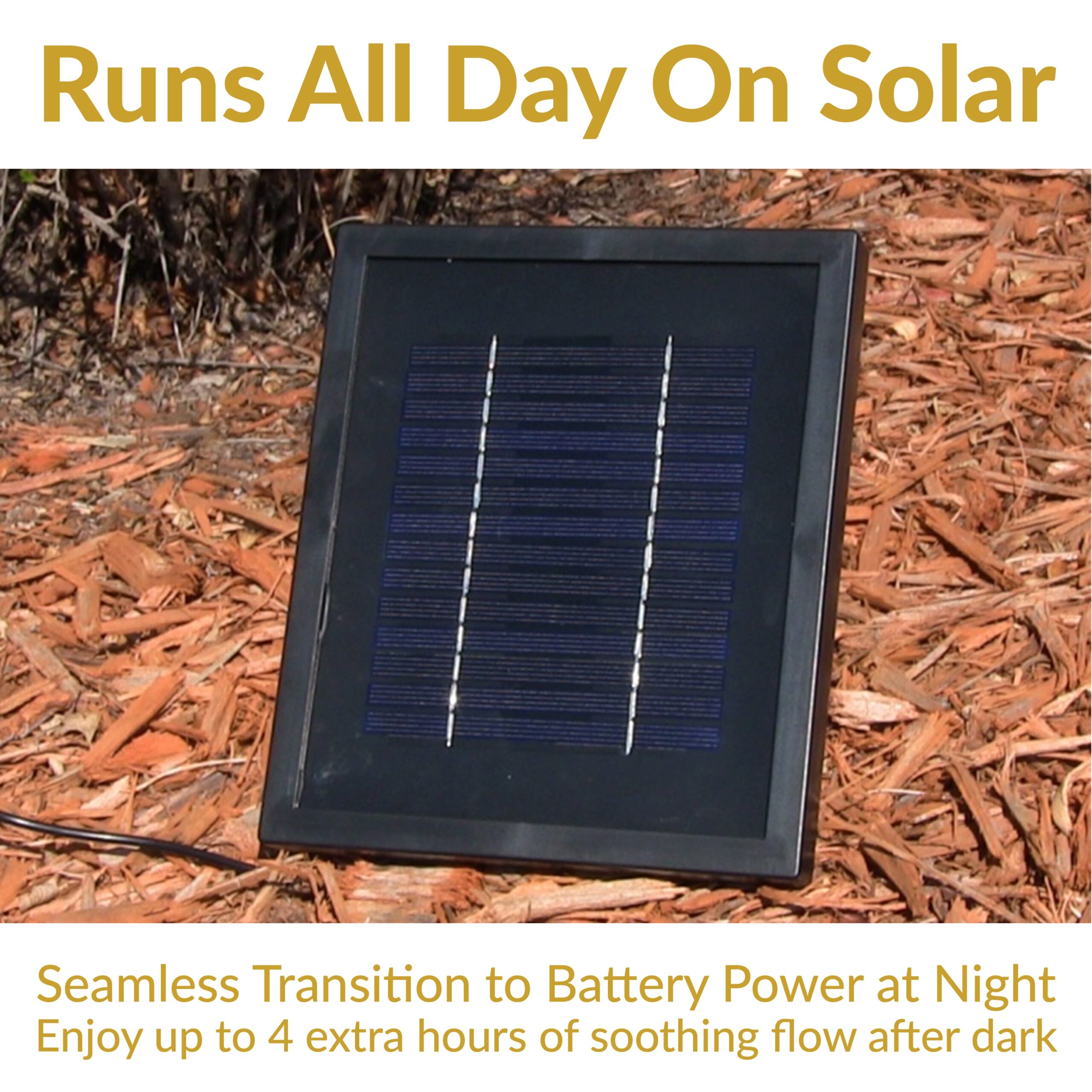 Sunnydaze Decor 35-in H Resin Solar Powered Tiered Outdoor Fountain Pump Included