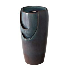 Glitzhome 29.25-in H Ceramic Outdoor Fountain Statue Pump Included