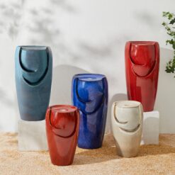 Glitzhome 29.25-in H Ceramic Outdoor Fountain Statue Pump Included