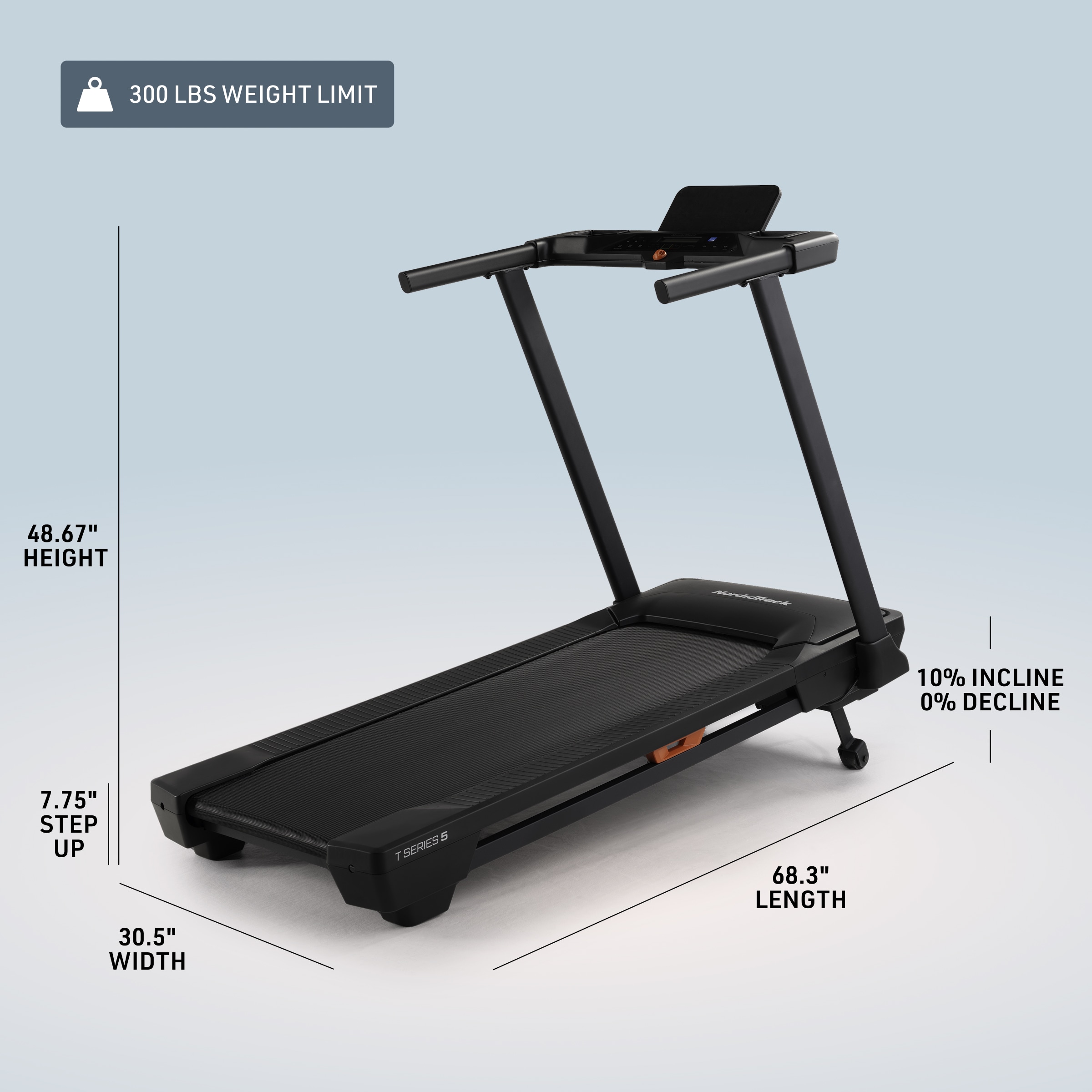 NORDICTRACK T Series 5 iFit-enabled Treadmill with Incline Adjustment