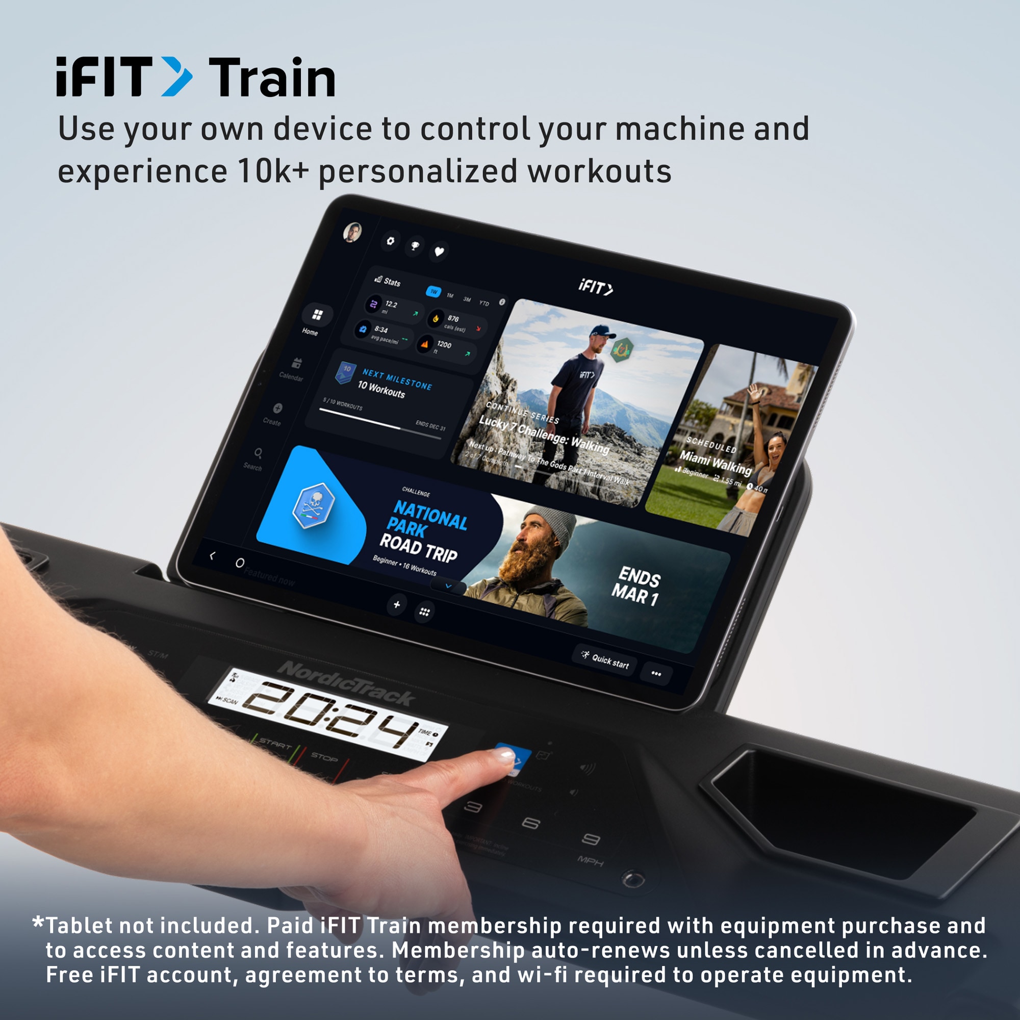 NORDICTRACK T Series 5 iFit-enabled Treadmill with Incline Adjustment