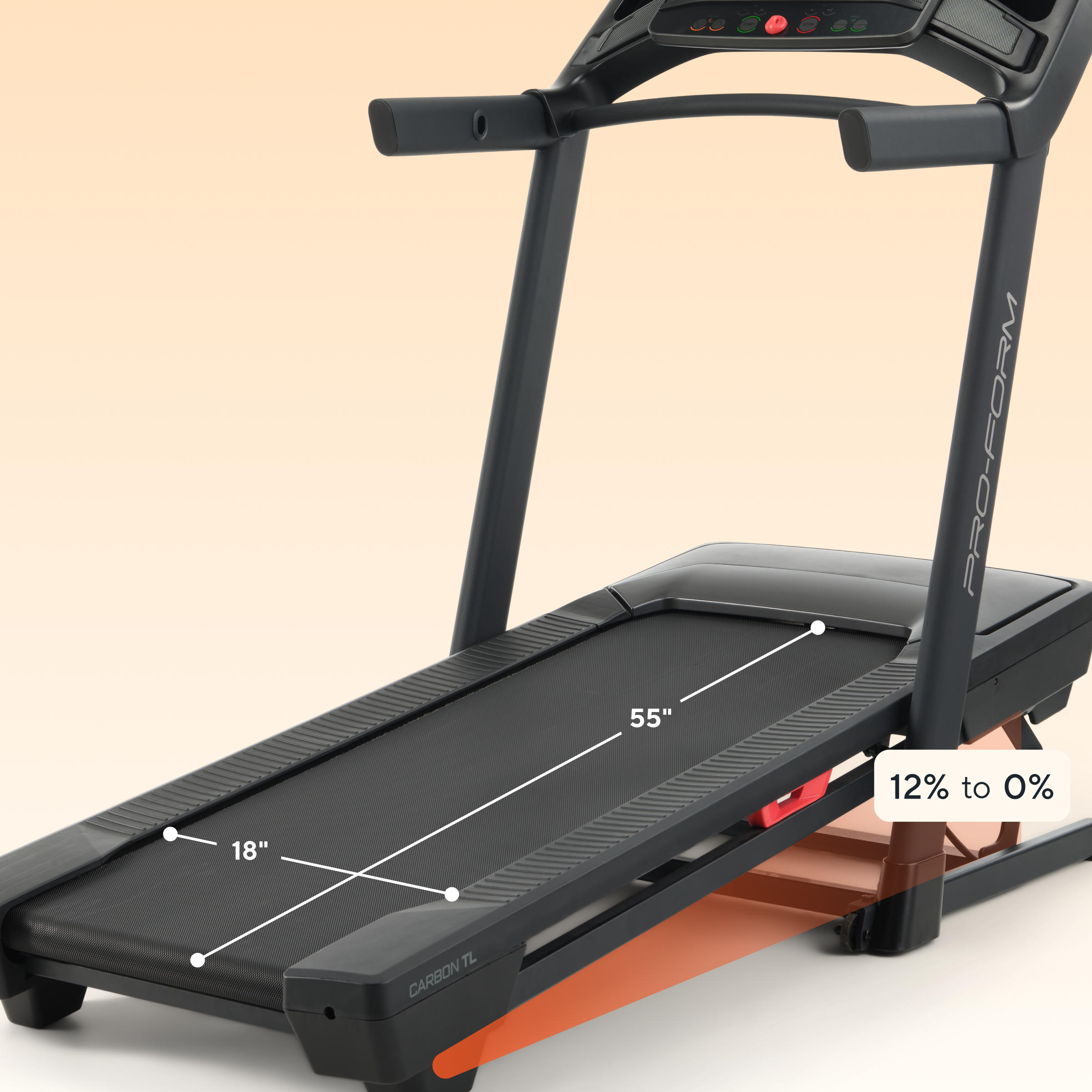 ProForm Carbon TLS Foldable iFit-enabled Treadmill with Incline Adjustment