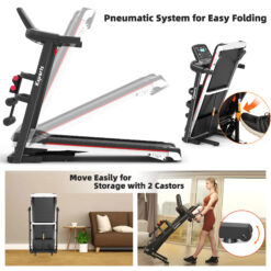 KSPORTS 16 Inch Wide Foldable Home Treadmill w/ Bluetooth and Fitness Tracking App