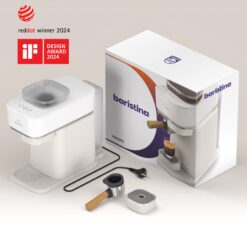Philips Baristina Automatic Programmable Espresso Machine with Drip Tray ( Milky White with Ash Wood )