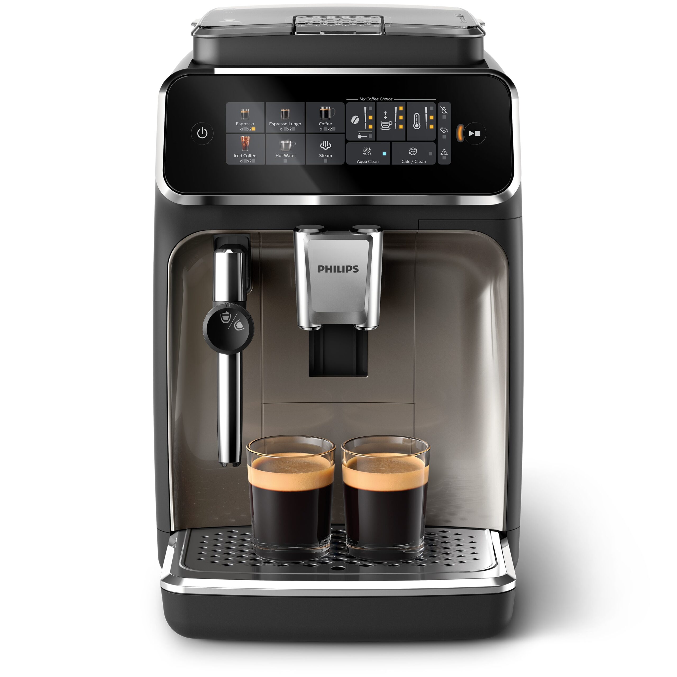 Philips 3300 Automatic Programmable Espresso Machine with Drip Tray ( Black and Chrome )