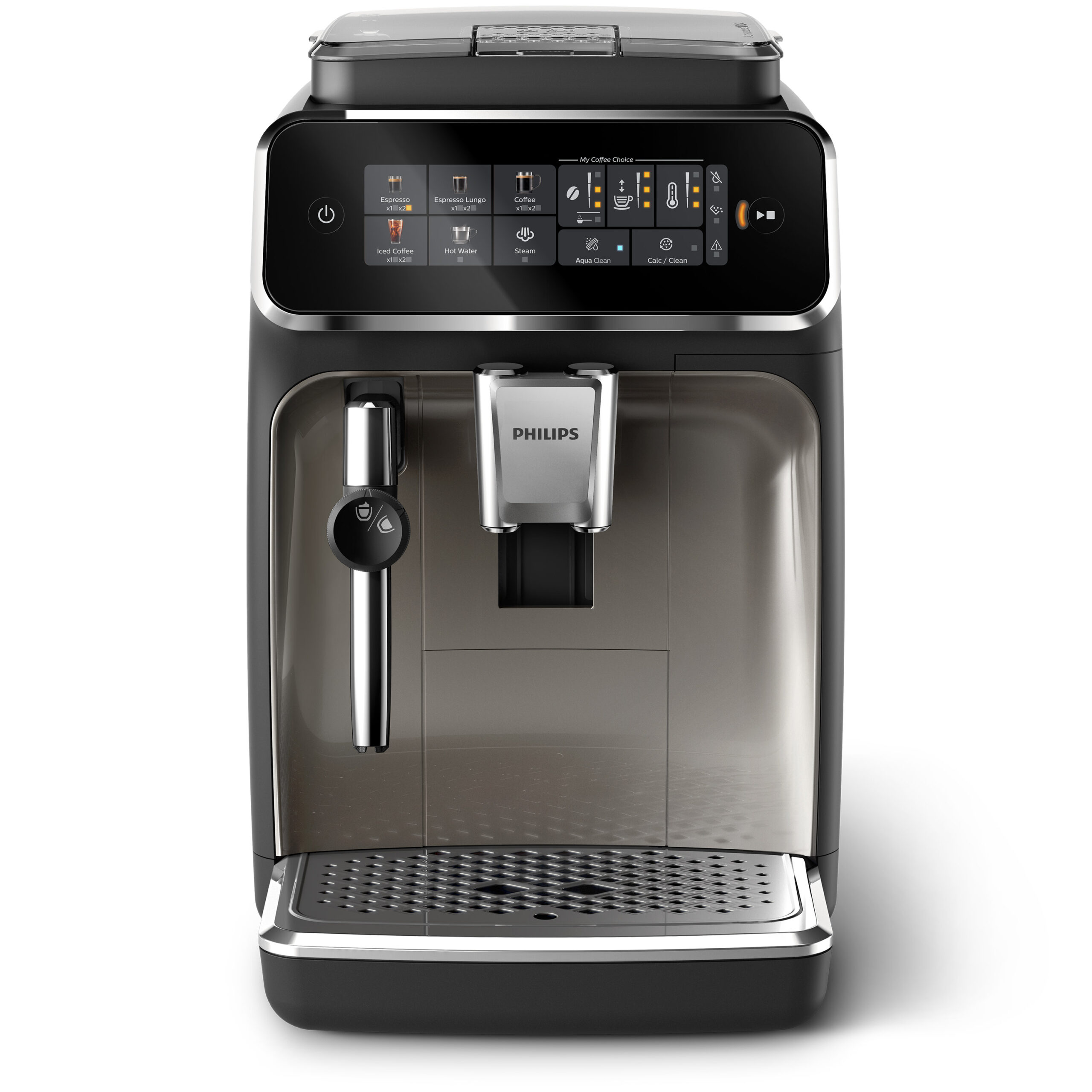 Philips 3300 Automatic Programmable Espresso Machine with Drip Tray ( Black and Chrome )