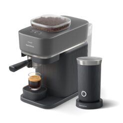 Philips Baristina Automatic Programmable Espresso Machine with Drip Tray ( Black )