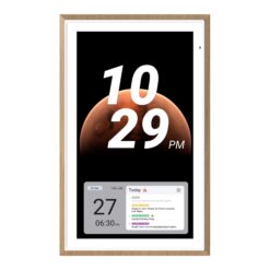 Apolosign Voice Assistant Screen Display Smart Hub in Teak Yellow