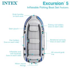 Intex Excursion Inflatable 12-ft PVC 1300-lb Dinghy