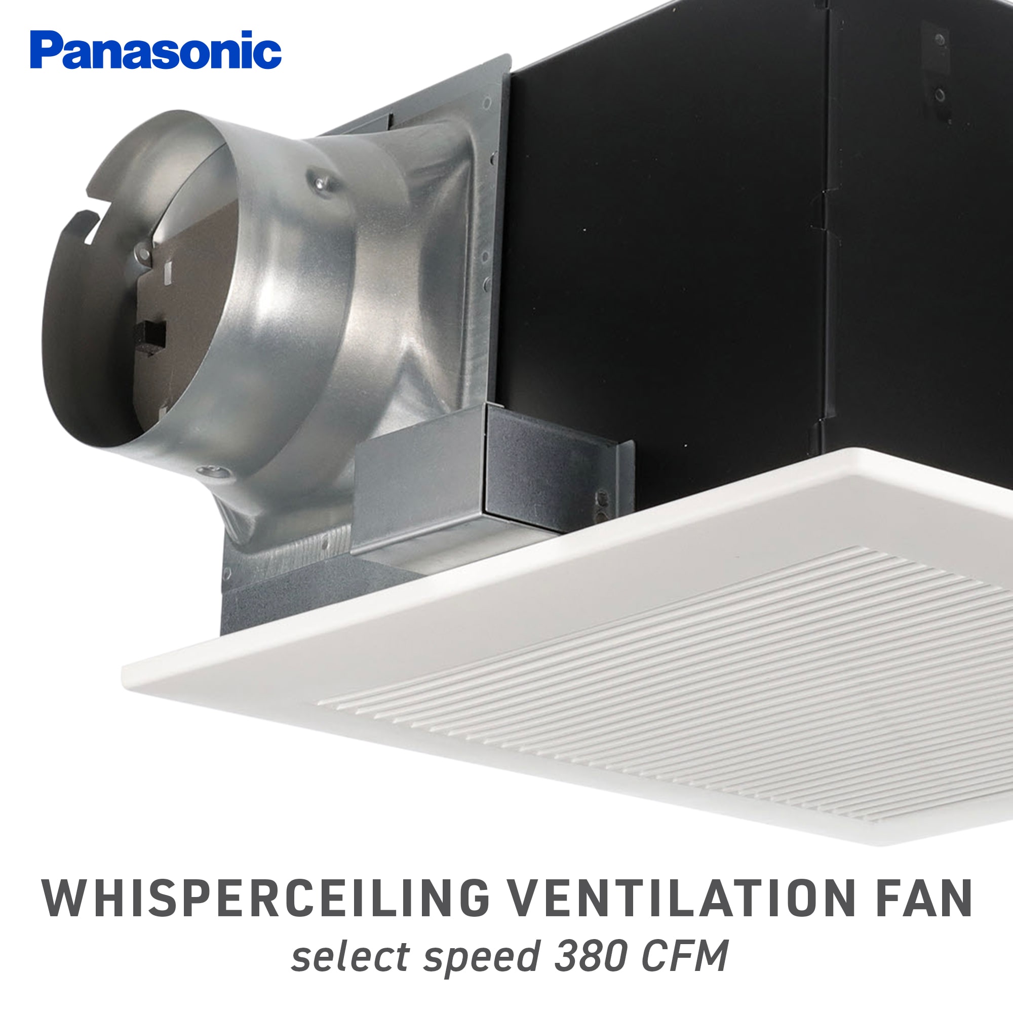 Panasonic WhisperCeiling 3-Sone 390-CFM White Bathroom Fan