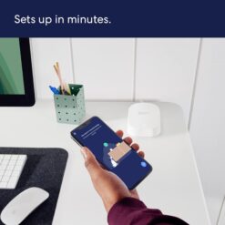 eero 6+ mesh Wi-Fi router say goodbye to wifi dead spots coverage up to 1,500 sq. ft. Connect 75+ devices 3-Pk White