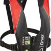 Onyx Outdoor Adults' A/M-24 All Clear Automatic/Manual Inflatable PFD Life Jacket Red