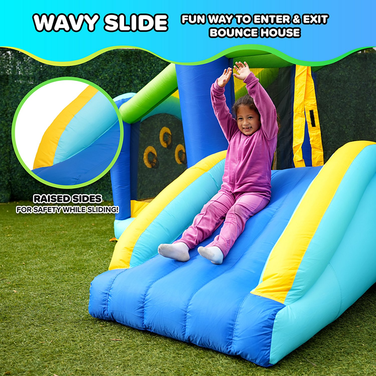 Sportspower My First Jump 'n Slide Bounce House with Ball Pit