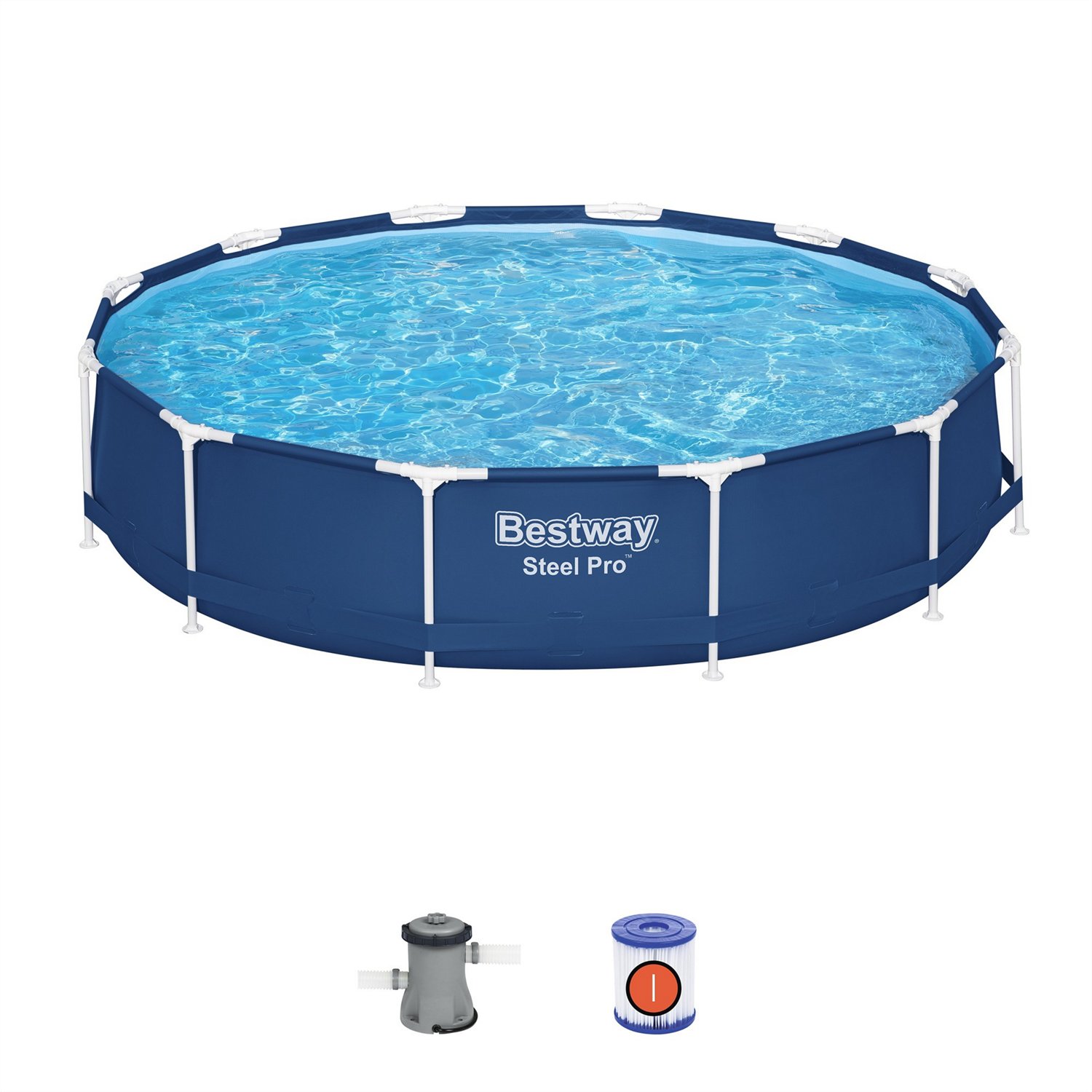 Bestway Steel Pro 12 ft x 30 in Above Ground Pool Set
