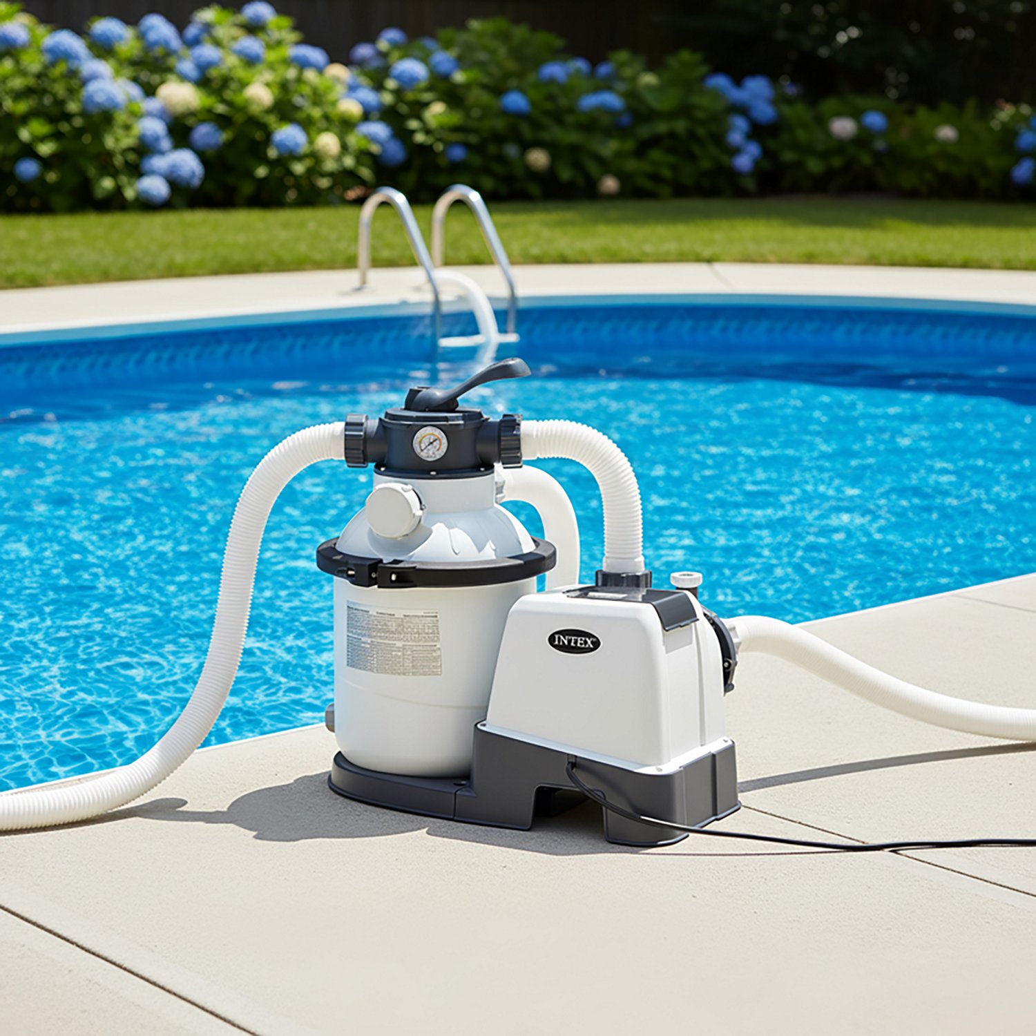 INTEX Krystal Clear 1200 gph Sand Filter Pool Pump