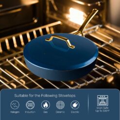 Gotham Steel Modern Cookware 11-pc. Ceramic Coating Nonstick Cookware Set - Navy