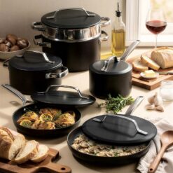 Gotham Steel Modern Cookware 11-pc. Ceramic Coating Nonstick Cookware Set - Black