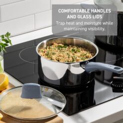 T-Fal Essentials 12-pc. Stainless Steel Pots Cookware Set