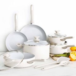 GreenPan Dover 12-Piece Cookware Set - White