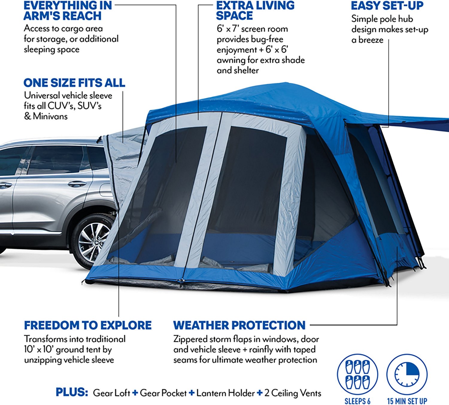 Napier Outdoors Sportz 6 Person SUV Tent