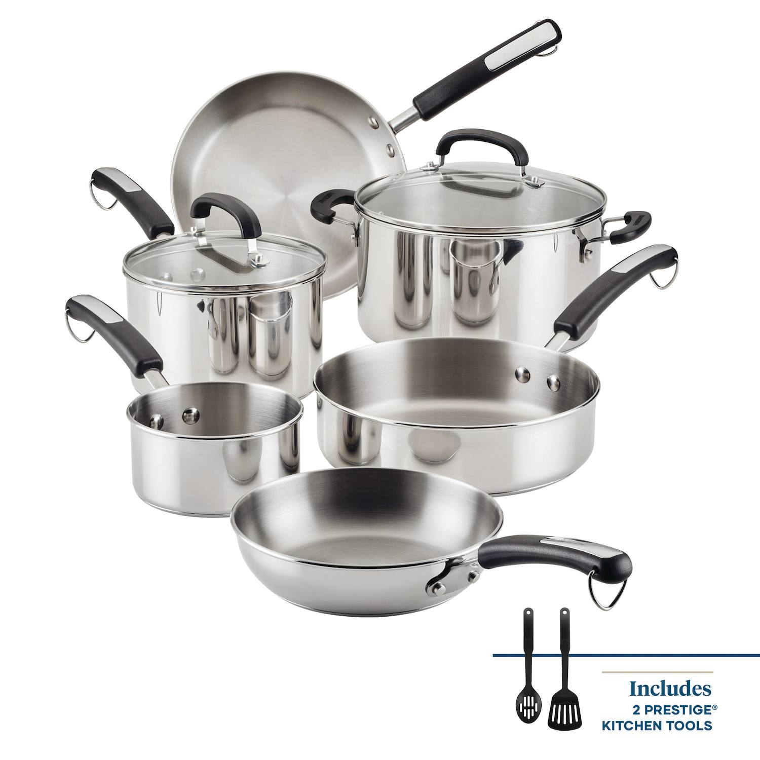 Farberware Brilliance 10-pc. Stainless Steel Cookware Set