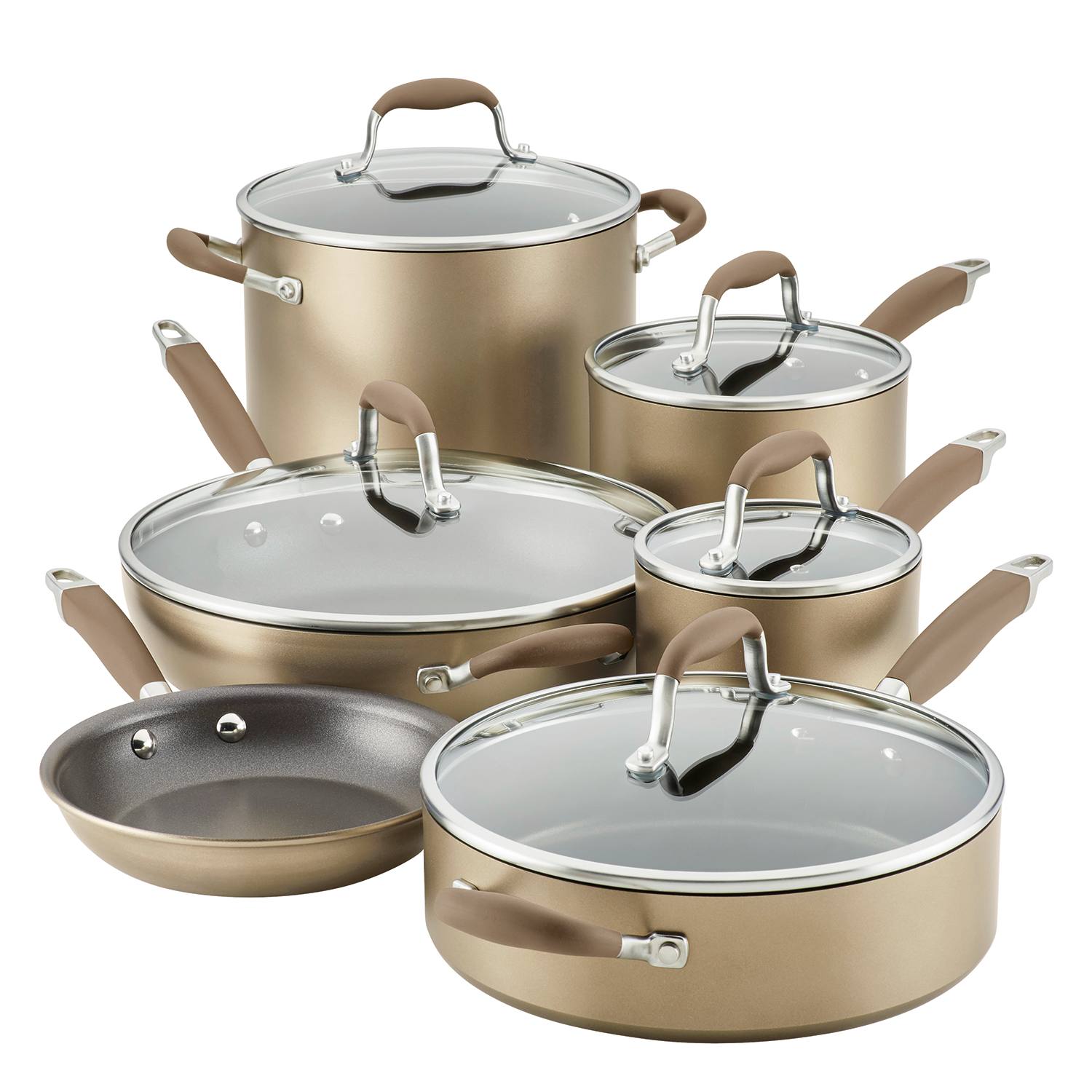 Anolon Advanced Home 11-pc. Cookware Set - Brown