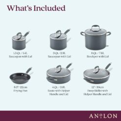 Anolon Advanced Home 11-pc. Cookware Set - Brown