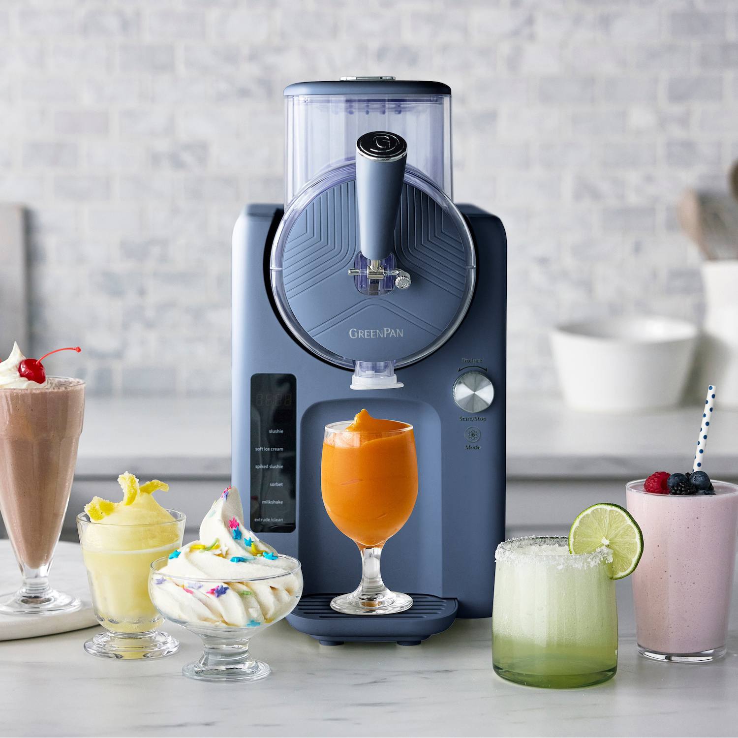 GreenPan Ice Cream & Frozen Drink Maker - Blue