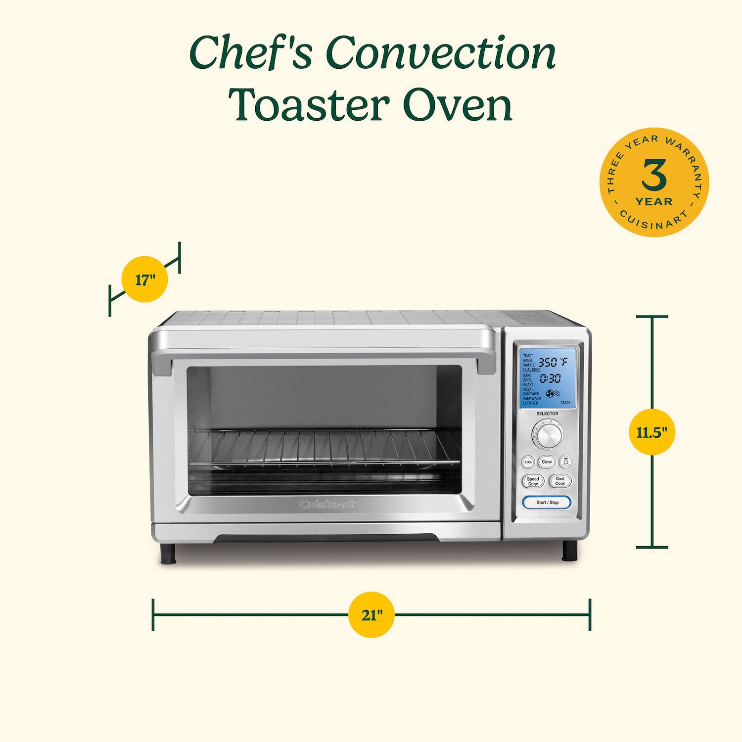 Cuisinart Chef's Convection Toaster Oven with Broiler