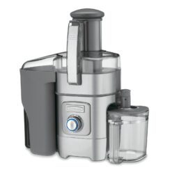 Cuisinart Juicer Machine, Die-Cast Juice Extractor for Vegetables, Lemons, Oranges & More,Silver/Black, 15.35" x 11.8" x 19.01"