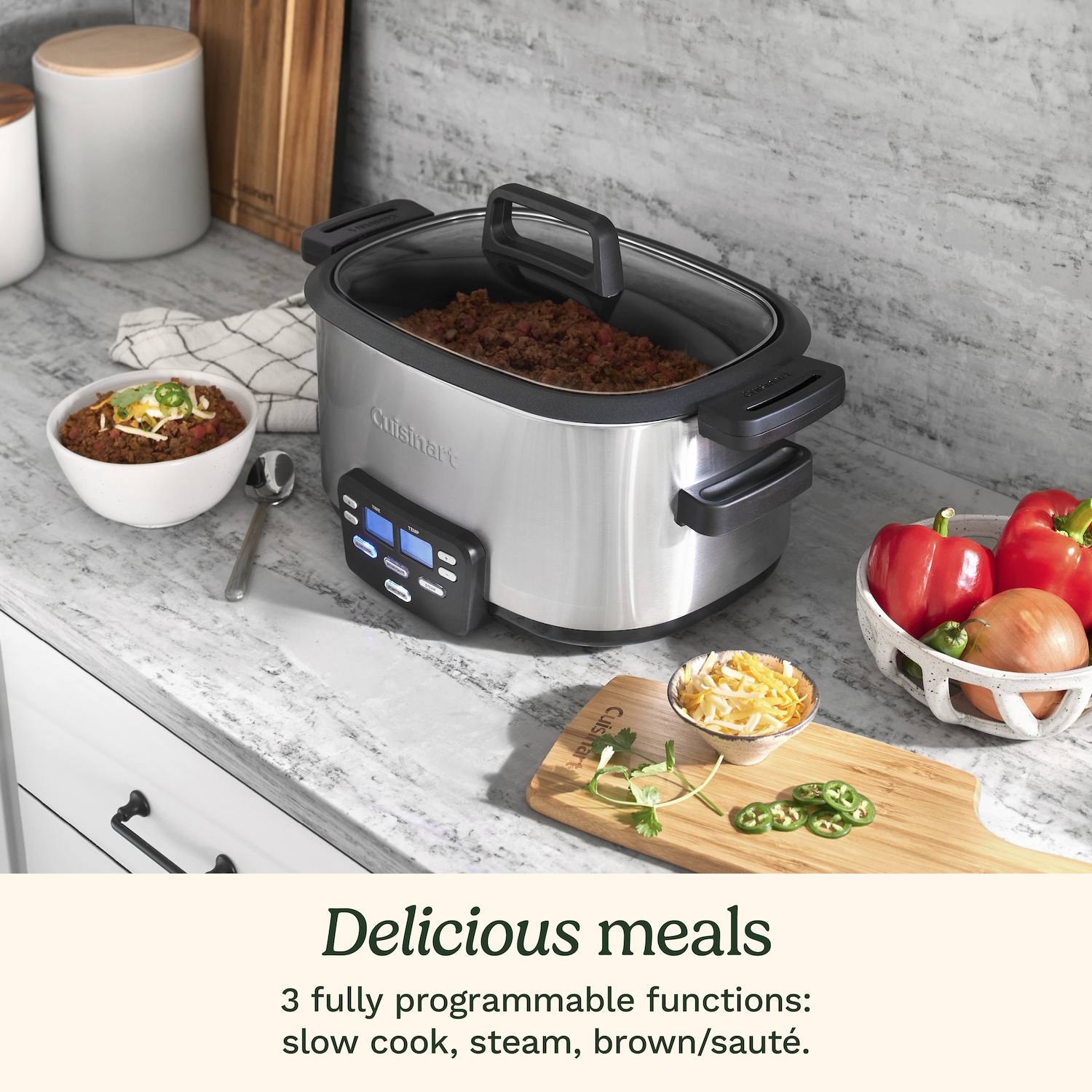 Cuisinart 6-qt. Cook Central 3-in-1 Slow Cooker