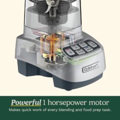 Cuisinart VELOCITY Ultra Trio 1 HP Blender Food Processor with Travel Cups
