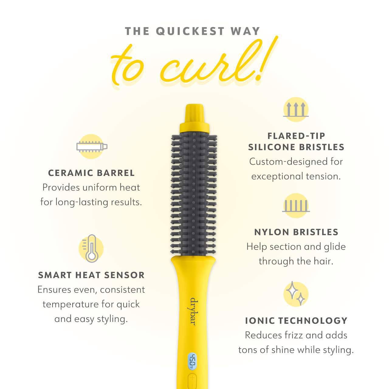 Drybar The Curl Party Heated Thermal Curling Round Brush