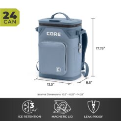 Core Climakeep 24-Can Backpack Cooler - Blue