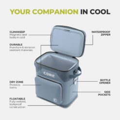 Core Climakeep 36-Can Box Cooler - Blue