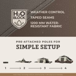 CORE 10-Person Instant Pyramid Cabin Tent