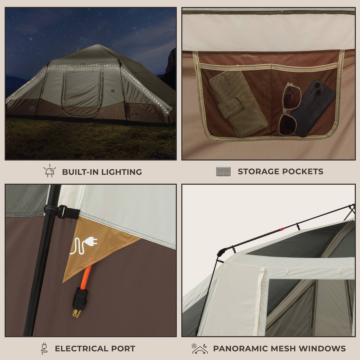 CORE 10-Person Instant Pyramid Cabin Tent