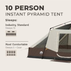 CORE 10-Person Instant Pyramid Cabin Tent