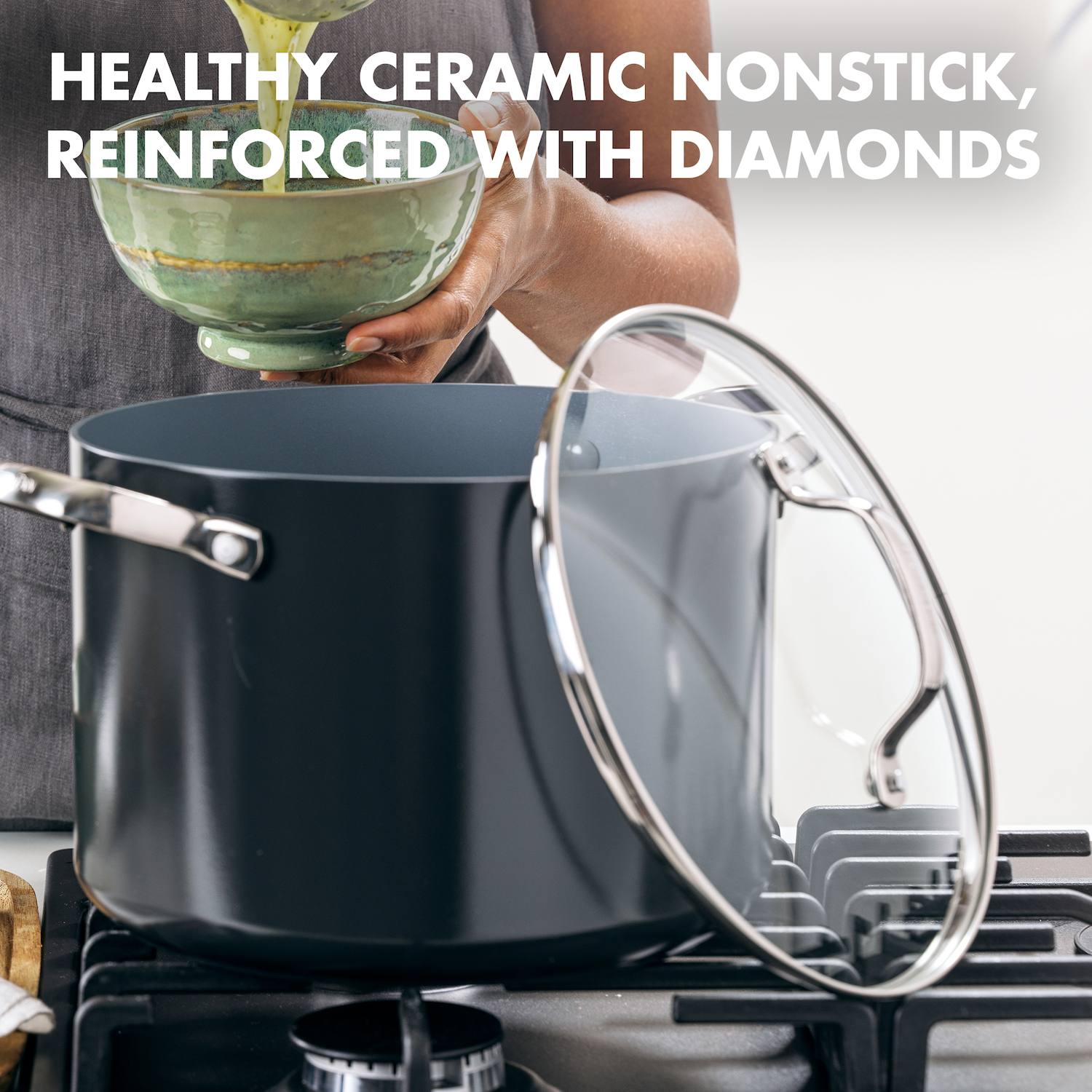 GreenPan Valencia Pro Ceramic Nonstick 8-qt. Stockpot