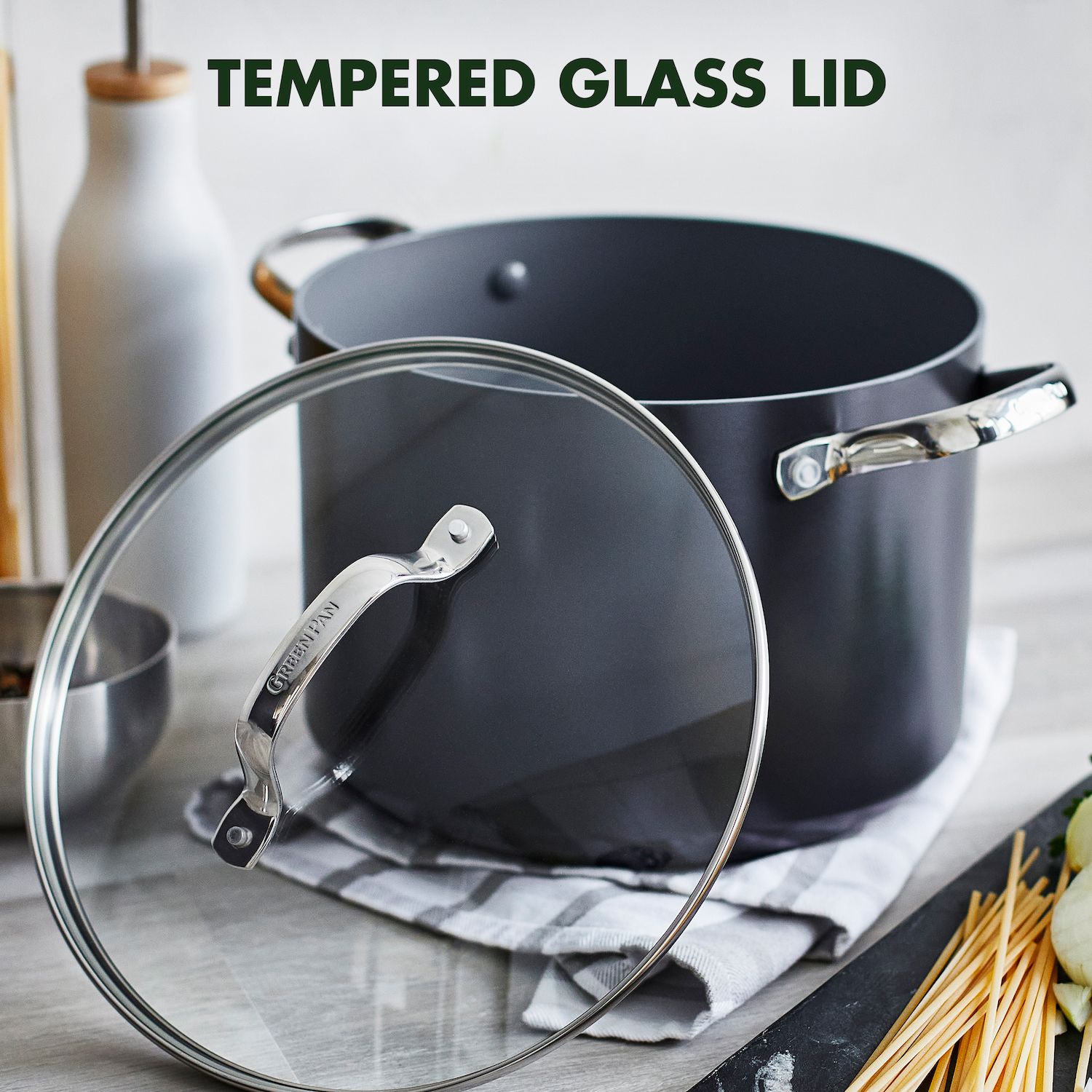 GreenPan Valencia Pro Ceramic Nonstick 8-qt. Stockpot